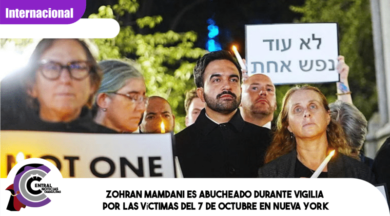 Zohran Mamdani es abucheado durante vigilia por las víctimas del 7 de octubre en Nueva York