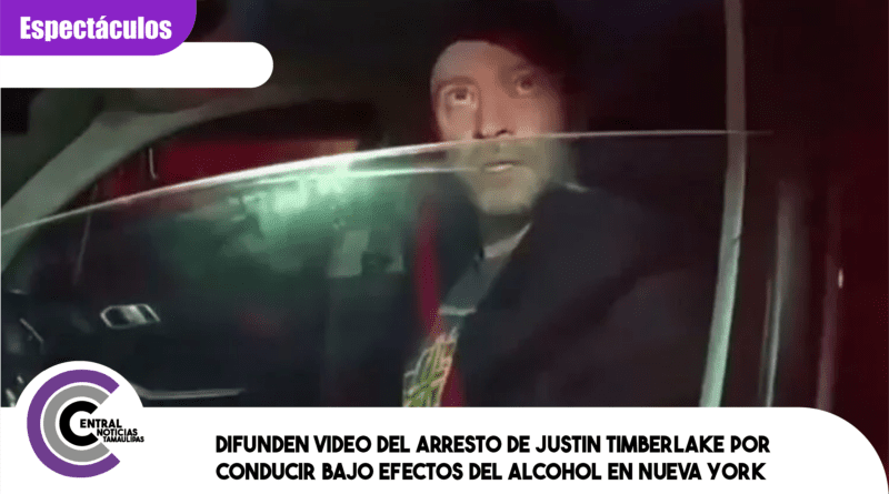 Difunden video del arresto de Justin Timberlake por conducir bajo efectos del alcohol en Nueva York Difunden video del arresto de Justin Timberlake por conducir bajo efectos del alcohol en Nueva York