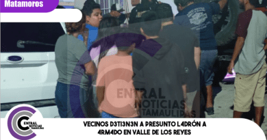 Vecinos d3ti3n3n a presunto l4drón a 4rm4d0 en Valle de los Reyes