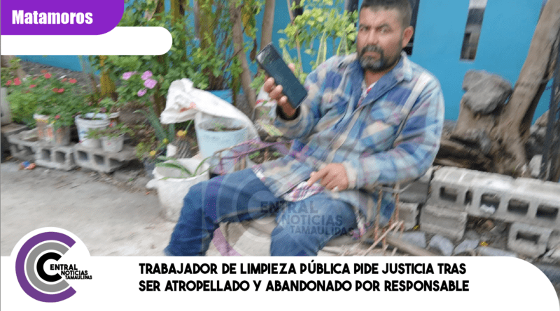 Trabajador de Limpieza Pública pide justicia tras ser atropellado y abandonado por responsable