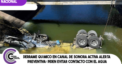 Derrame químico en canal de Sonora activa alerta preventiva; piden evitar contacto con el agua