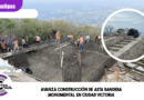 Avanza construcción de asta bandera monumental en Ciudad Victoria