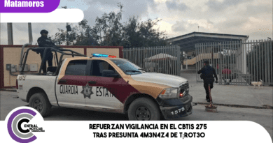 Refuerzan vigilancia en el CBTIS 275 tras presunta 4m3n4z4 de t¡r0t30