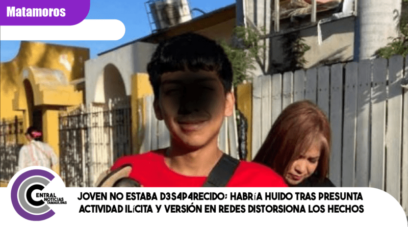 Joven no estaba d3s4p4recid0; habría huido tras presunta actividad ilícita y versión en redes distorsiona los hechos