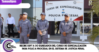 Recibe SSPT a 30 egresados del Curso de Especialización para Policía Procesal en el Sistema de Justicia Penal