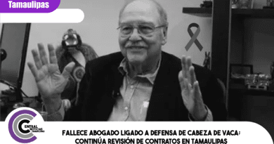 Fallece abogado ligado a defensa de Cabeza de Vaca; continúa revisión de contratos en Tamaulipas Fallece abogado ligado a defensa de Cabeza de Vaca; continúa revisión de contratos en Tamaulipas
