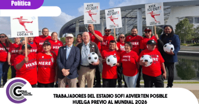 Trabajadores del estadio SoFi advierten posible huelga previo al Mundial 2026 Trabajadores del estadio SoFi advierten posible huelga previo al Mundial 2026