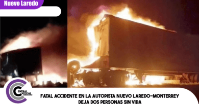 Fatal accidente en la Autopista Nuevo Laredo-Monterrey deja dos personas sin vida Fatal accidente en la Autopista Nuevo Laredo-Monterrey deja dos personas sin vida
