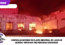 Controlan incendio en planta industrial de Lagos de Moreno; reportan tres personas lesionadas