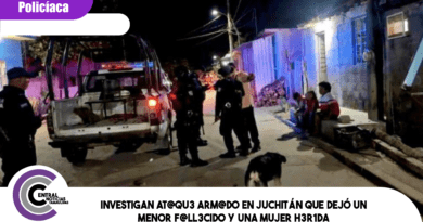 Investigan ataque armado en Juchitán que dejó un menor fallecido y una mujer herida