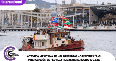 Activista mexicana relata presuntas agresiones tras intercepción de flotilla humanitaria rumbo a Gaza