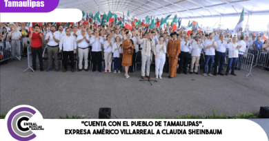 “Cuenta con el pueblo de Tamaulipas”, expresa Américo Villarreal a Claudia Sheinbaum