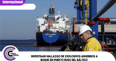Investigan hallazgo de explosivos adheridos a buque en puerto ruso del Báltico Investigan hallazgo de explosivos adheridos a buque en puerto ruso del Báltico