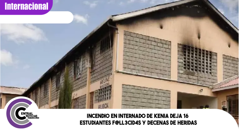 Incendio en internado de Kenia deja 16 estudiantes f@ll3cid4s y decenas de heridas Incendio en internado de Kenia deja 16 estudiantes f@ll3cid4s y decenas de heridas