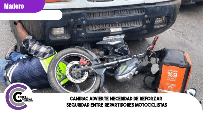 CANIRAC advierte necesidad de reforzar seguridad entre repartidores motociclistas