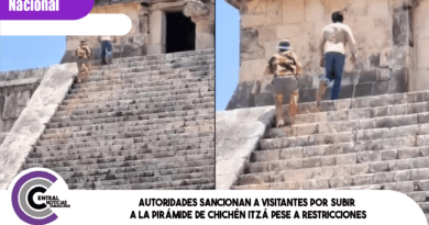 Autoridades sancionan a visitantes por subir a la pirámide de Chichén Itzá pese a restricciones Autoridades sancionan a visitantes por subir a la pirámide de Chichén Itzá pese a restricciones