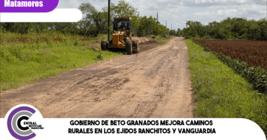 Gobierno de Beto Granados mejora caminos rurales en los ejidos Ranchitos y Vanguardia