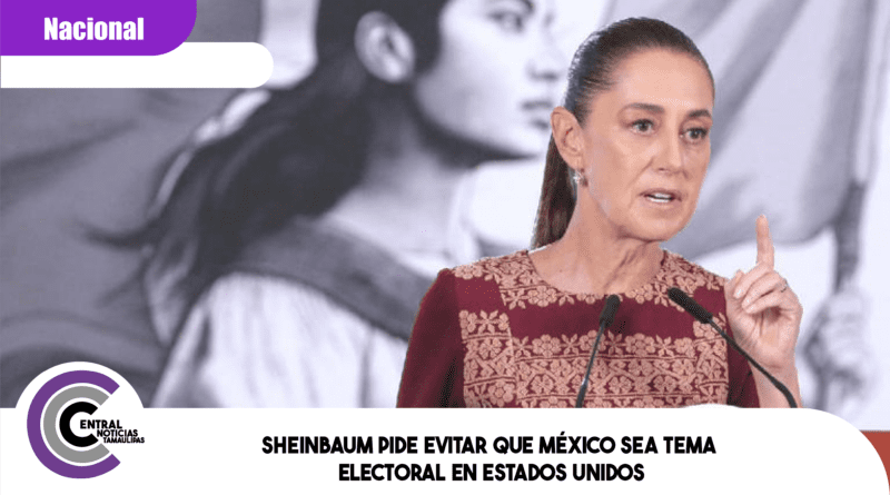 Sheinbaum pide evitar que México sea tema electoral en Estados Unidos