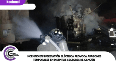 Incendio en subestación eléctrica provoca apagones temporales en distintos sectores de Cancún