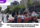CNTE realiza bloqueo parcial en Paseo de la Reforma y solicita diálogo directo con Sheinbaum