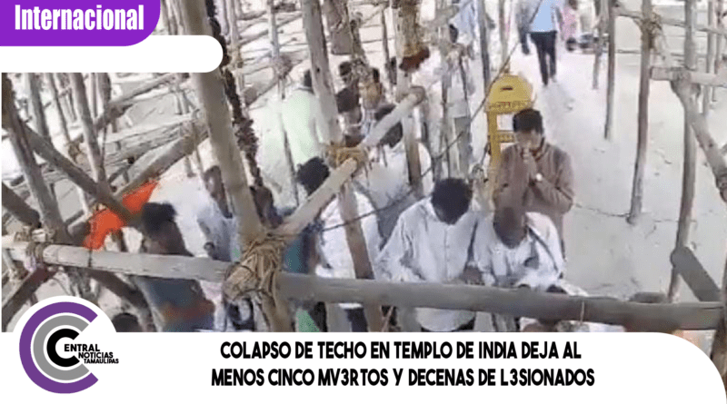 Colapso de techo en templo de India deja al menos cinco mv3rtos y decenas de l3si0nados Colapso de techo en templo de India deja al menos cinco mv3rtos y decenas de l3si0nados