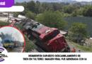 Desmienten supuesto descarrilamiento de tren en Tultepec; imagen viral fue generada con IA