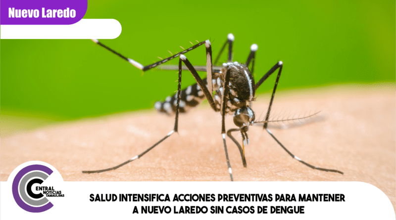 Salud intensifica acciones preventivas para mantener a Nuevo Laredo sin casos de dengue