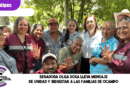 Senadora Olga Sosa lleva mensaje de unidad y bienestar a las familias de Ocampo