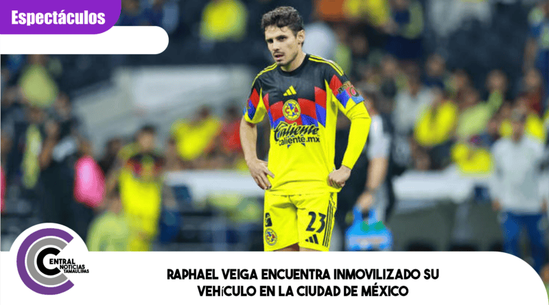 Raphael Veiga encuentra inmovilizado su vehículo en la Ciudad de México