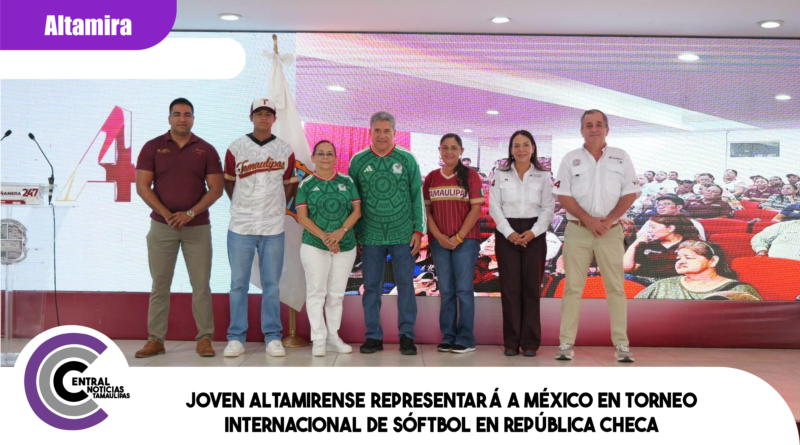 Joven altamirense representará a México en torneo internacional de sóftbol en República Checa.