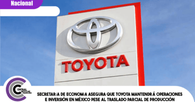 Secretaría de Economía asegura que Toyota mantendrá operaciones e inversión en México pese al traslado parcial de producción