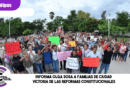 Informa Olga Sosa a familias de Ciudad Victoria de las reformas constitucionales