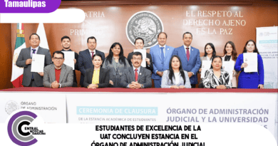 Estudiantes de excelencia de la UAT concluyen estancia en el Órgano de Administración Judicial