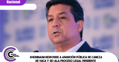 Sheinbaum responde a aparición pública de Cabeza de Vaca y señala proceso legal pendiente Sheinbaum responde a aparición pública de Cabeza de Vaca y señala proceso legal pendiente