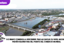 Río Bravo comienza a descender tras alcanzar su nivel máximo; prevén reapertura del Puente del Comercio Mundial Río Bravo comienza a descender tras alcanzar su nivel máximo; prevén reapertura del Puente del Comercio Mundial
