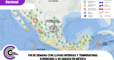 Fin de semana con lluvias intensas y temperaturas superiores a 45 grados en México