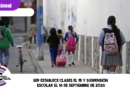 SEP establece clases el 15 y suspensión escolar el 16 de septiembre de 2026