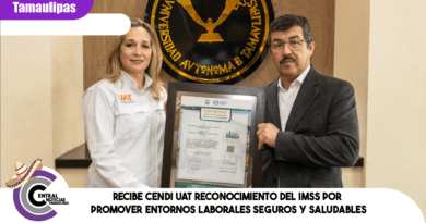 Recibe CENDI UAT reconocimiento del IMSS por promover entornos laborales seguros y saludables Recibe CENDI UAT reconocimiento del IMSS por promover entornos laborales seguros y saludables