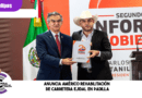 Anuncia Américo rehabilitación de carretera ejidal en Padilla