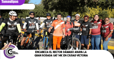 Encabeza el rector Dámaso Anaya la Gran Rodada UAT 14K en Ciudad Victoria