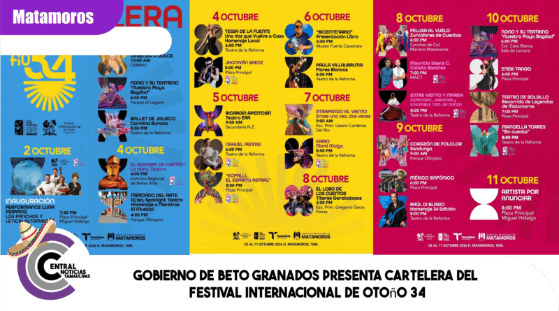 Gobierno de Beto Granados presenta cartelera del Festival Internacional de Otoño 34 Gobierno de Beto Granados presenta cartelera del Festival Internacional de Otoño 34