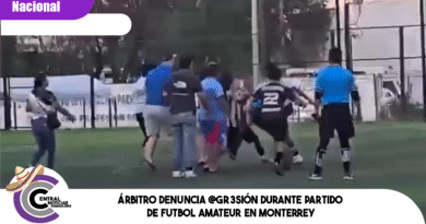 Árbitro denuncia @gr3sión durante partido de futbol amateur en Monterrey Árbitro denuncia @gr3sión durante partido de futbol amateur en Monterrey