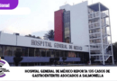 Hospital General de México reporta 135 casos de gastroenteritis asociados a Salmonella Hospital General de México reporta 135 casos de gastroenteritis asociados a Salmonella