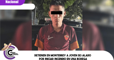 Detienen en Monterrey a joven señalado por iniciar incendio en una bodega Detienen en Monterrey a joven señalado por iniciar incendio en una bodega