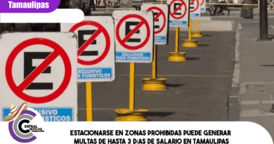 Estacionarse en zonas prohibidas puede generar multas de hasta 3 días de salario en Tamaulipas