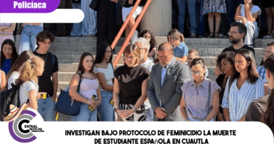 Investigan bajo protocolo de feminicidio la muerte de estudiante española en Cuautla