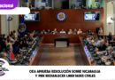OEA aprueba resolución sobre Nicaragua y pide restablecer libertades civiles