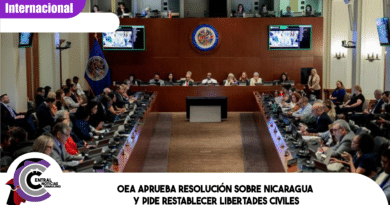 OEA aprueba resolución sobre Nicaragua y pide restablecer libertades civiles