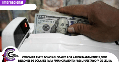 Colombia emite bonos globales por aproximadamente 5,000 millones de dólares para financiamiento presupuestario y de deuda Colombia emite bonos globales por aproximadamente 5,000 millones de dólares para financiamiento presupuestario y de deuda