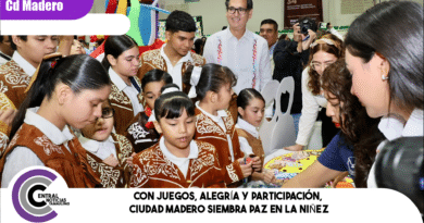 CON JUEGOS, ALEGRÍA Y PARTICIPACIÓN, CIUDAD MADERO SIEMBRA PAZ EN LA NIÑEZ
